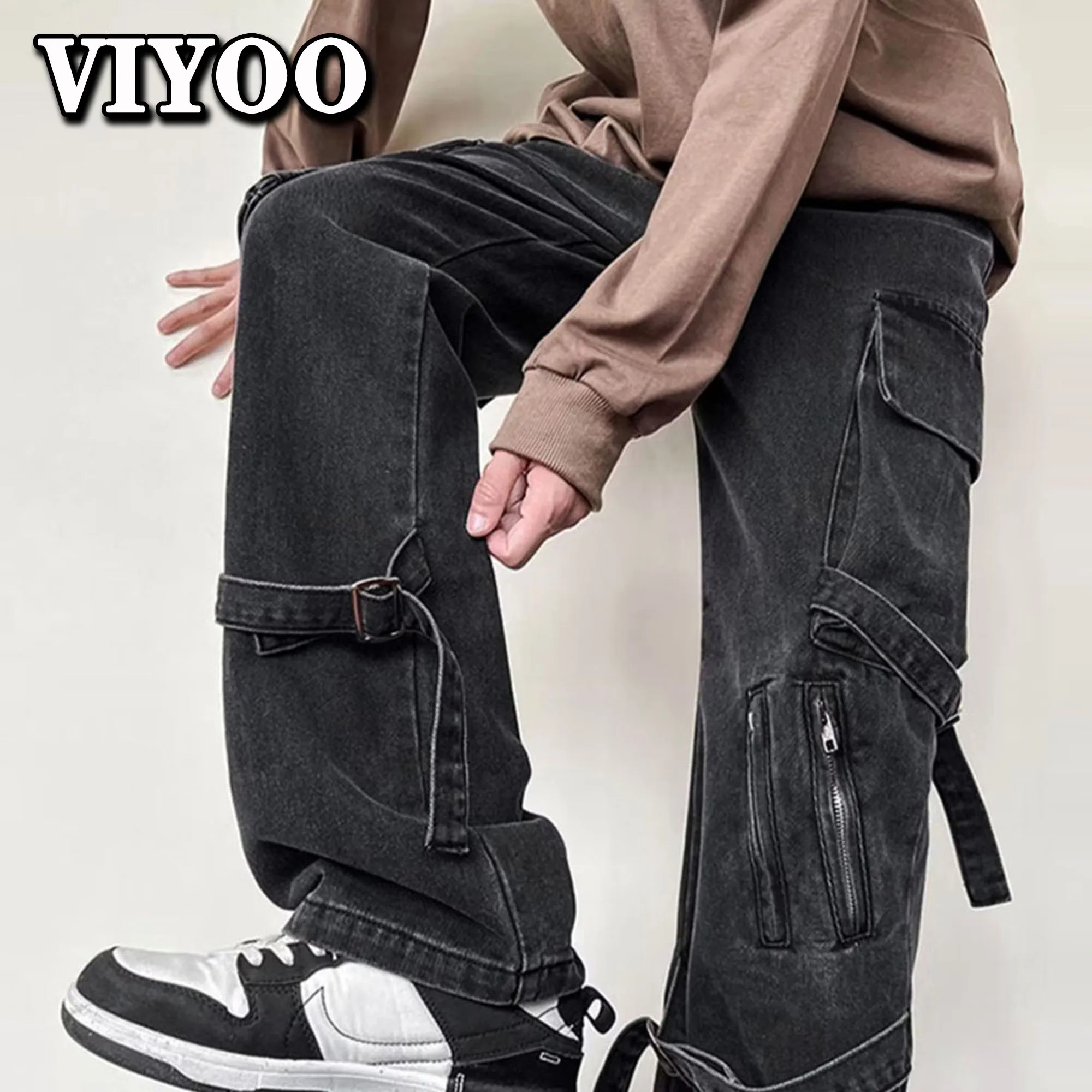 Top Trends: Women's Men's Y2K Clothes Jeans Clothing Cargo Pant Wide Leg Flared Denim Pants Streetwear Baggy Jeans Straight Trousers For Men Shoppable Styles