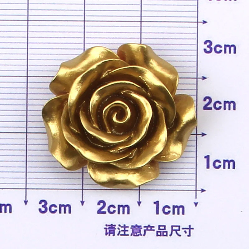 Top Trends: Resin Rose Flower Charms Beads Part For DIY Jewelry Making 10mm-25mm Flatback Roses Cabochons Color Handmade Accessories Supply Shoppable Styles - Image 2