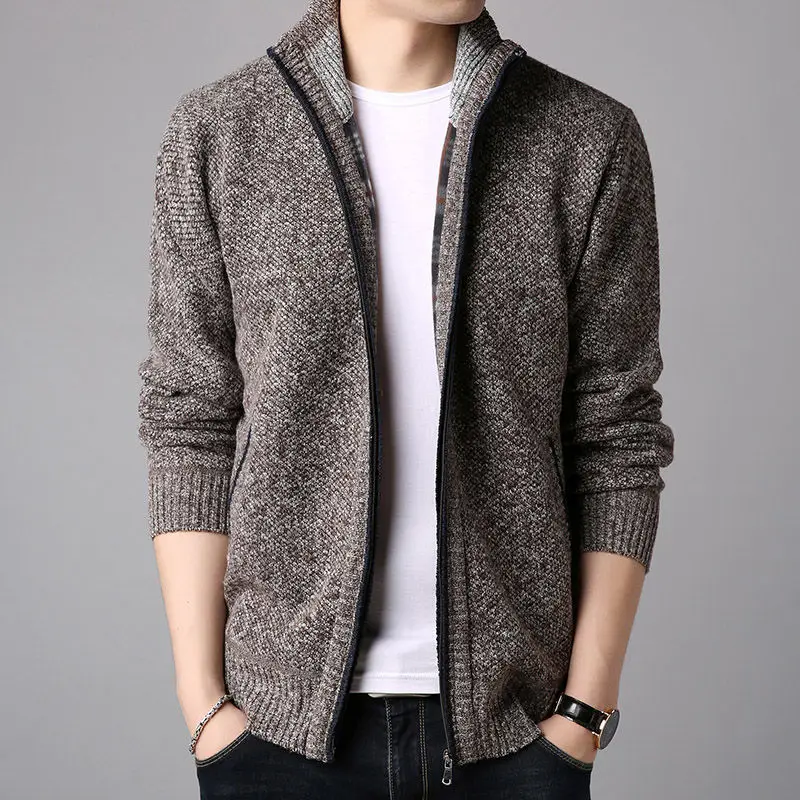 Top Trends: 2023 Men&#039;s Autumn And Winter New Fashion Loose Fitting Plush Sweater Casual And Comfortable Solid Color Versatile Sweater Jacket Shoppable Styles