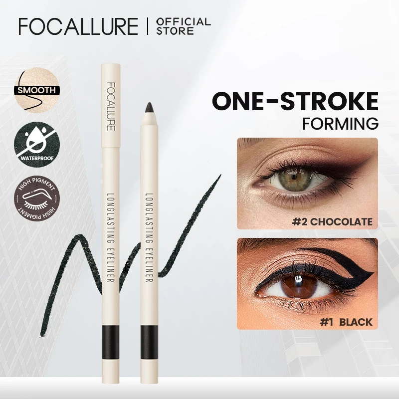 Top Trends: FOCALLURE Ultra-thin Waterproof Liquid Eyeliner Long-lasting Quick-dry Smooth Black Eye Liner Pencil Pen Makeup Cosmetics Tools Shoppable Styles