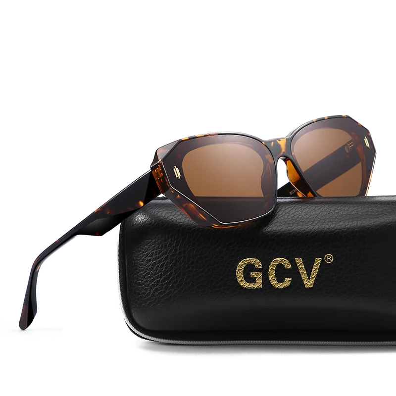 Top Trends: GCV Brand Acetate Cat Eye Polarized Sunglasses Women Fashion Outdoors Eyewear Uv400 Ultraviolet-Proof Quality Of Luxury Goods Shoppable Styles