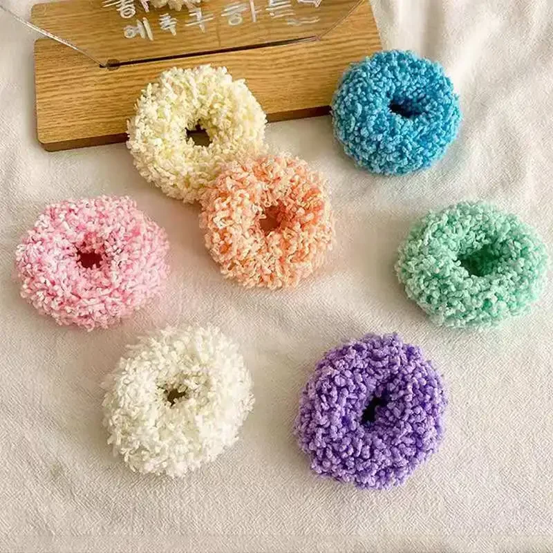 Top Trends: New Girls Colorful Luminous Plush Scrunchies Hairband Women Ponytail Headwear Elastic Hair Bands Fashion Hair Accessories HOT Shoppable Styles - Image 6