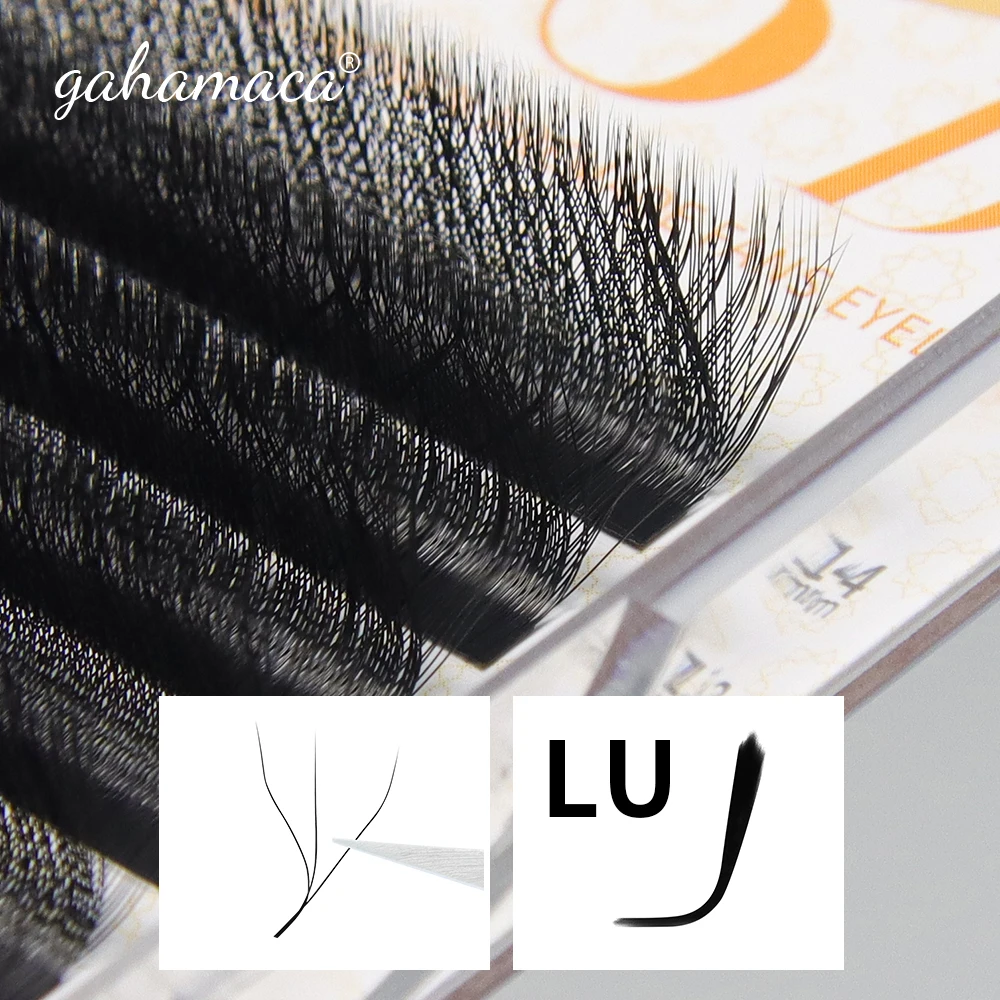 Top Trends: GAHAMACA W Lashes L LU 3D Premade Volume Fans Eyelash Extension Supplies Natural Faux Mink Individual Eyelashes Shoppable Styles