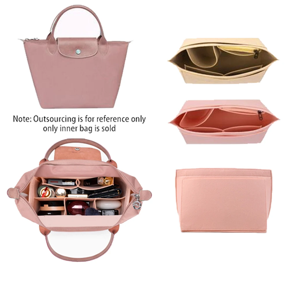 Top Trends: Felt Insert Bag For Longchamp Handbag Felt Liner Bag Makeup Bag Support Travel Portable Purse Organizer Fit Various Bags Shoppable Styles