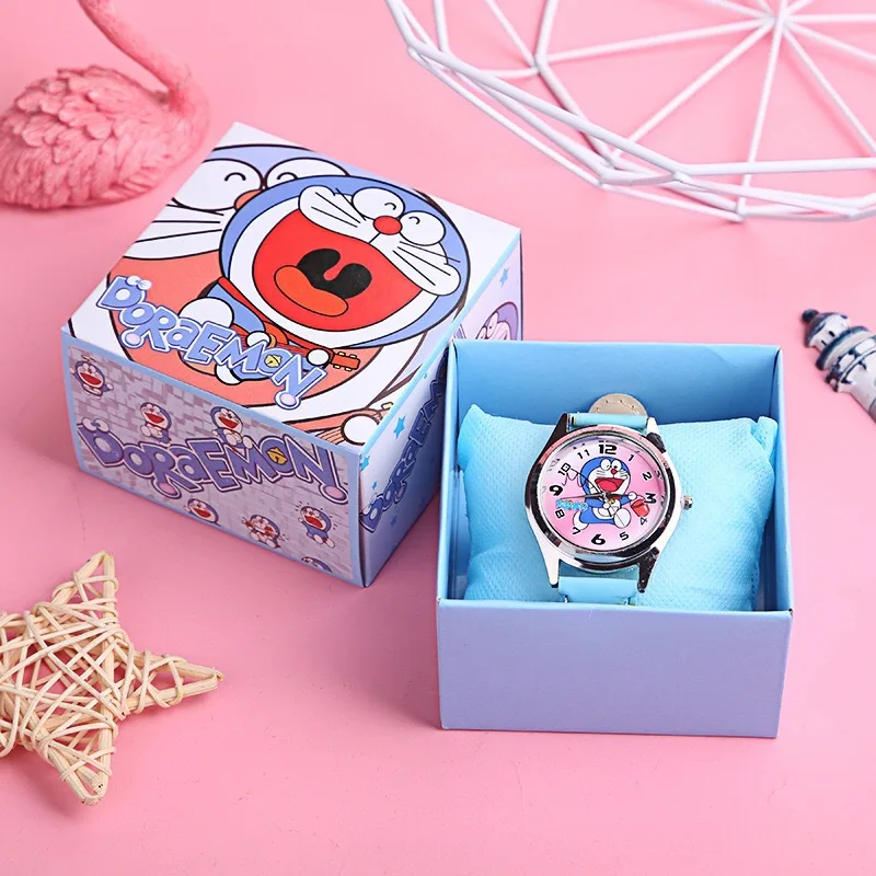 Top Trends: Disney Doraemon Children's Watch Cartoon Anime Figure The Avengers Spiderman Mickey Kids Watch Gift With Box Random Dial Pattern Shoppable Styles