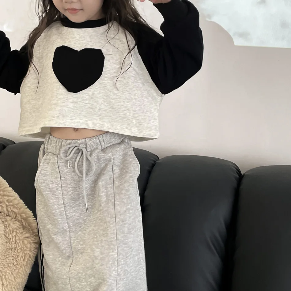 Top Trends: 2023 Autumn Princess Girls' Autumn New Korean Love Sweater Short Sweater For Girls Girls Clothes Clothes Shoppable Styles