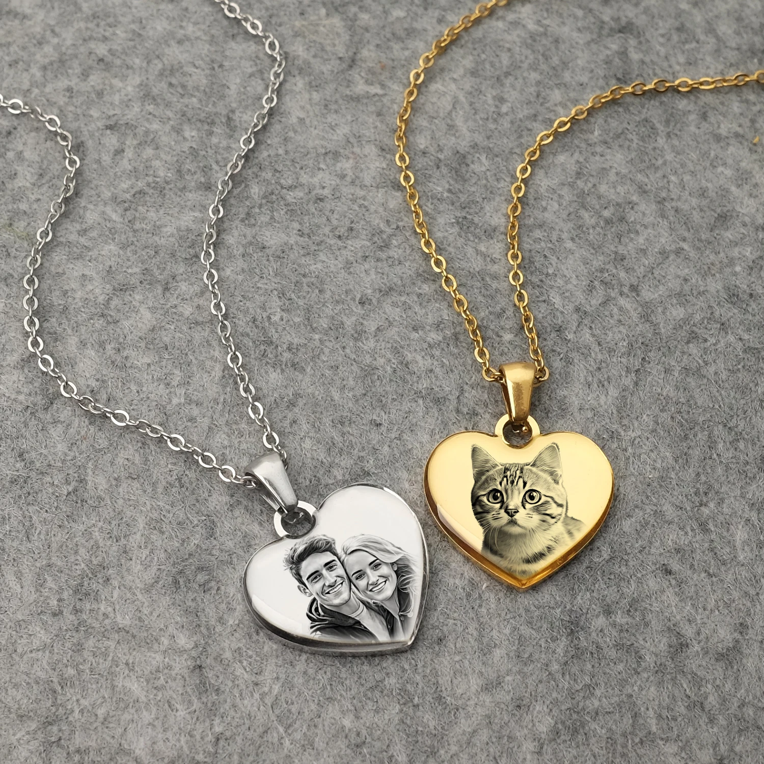 Top Trends: Picture Necklace Personalized For Women, Custom Photo Love Heart Projection Pendant, Customized Valentine&#039;s Day Gift Shoppable Styles