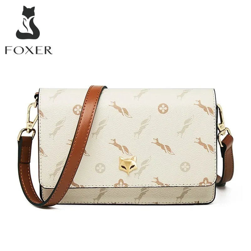 Top Trends: FOXER Women Messenger Bag PVC Flap Crossbody Shoulder Bags Female Fashion PU Leather Card Holder Lady Purse Small Gift For Girls Shoppable Styles