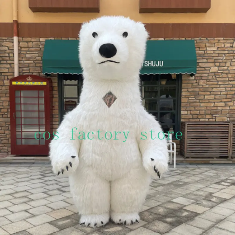 Top Trends: Надувные белые медведи Chinese Mascot Giant Panda Polar Bear Mascot Ads Halloween Christmas Party Cosplay Costume Plush Doll Shoppable Styles