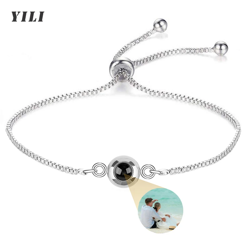 Top Trends: Custom Photo Bracelet Personalized Projection Bracelets With Picture Inside 100 Languages I Love You Stainless Steel Bracelet Shoppable Styles