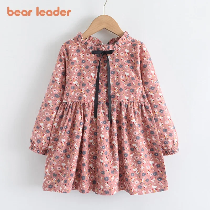 Top Trends: Bear Leader New Autumn Girls Dress Spring Kids Princess Dress Casual Floral Costumes Children Clothing Flowers Dresses 2-8 Years Shoppable Styles