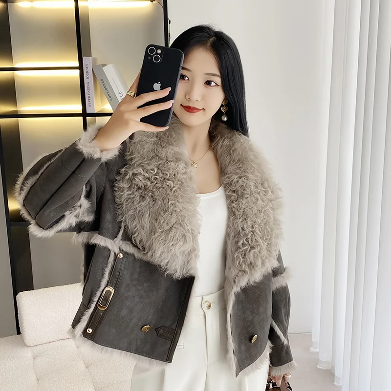 Top Trends: Fur Coat Female Winter 2023 Net Red Haining New Lamb Fur Rabbit Fur One Design Sense Of Short Coat Top Natural Fur Coat Shoppable Styles