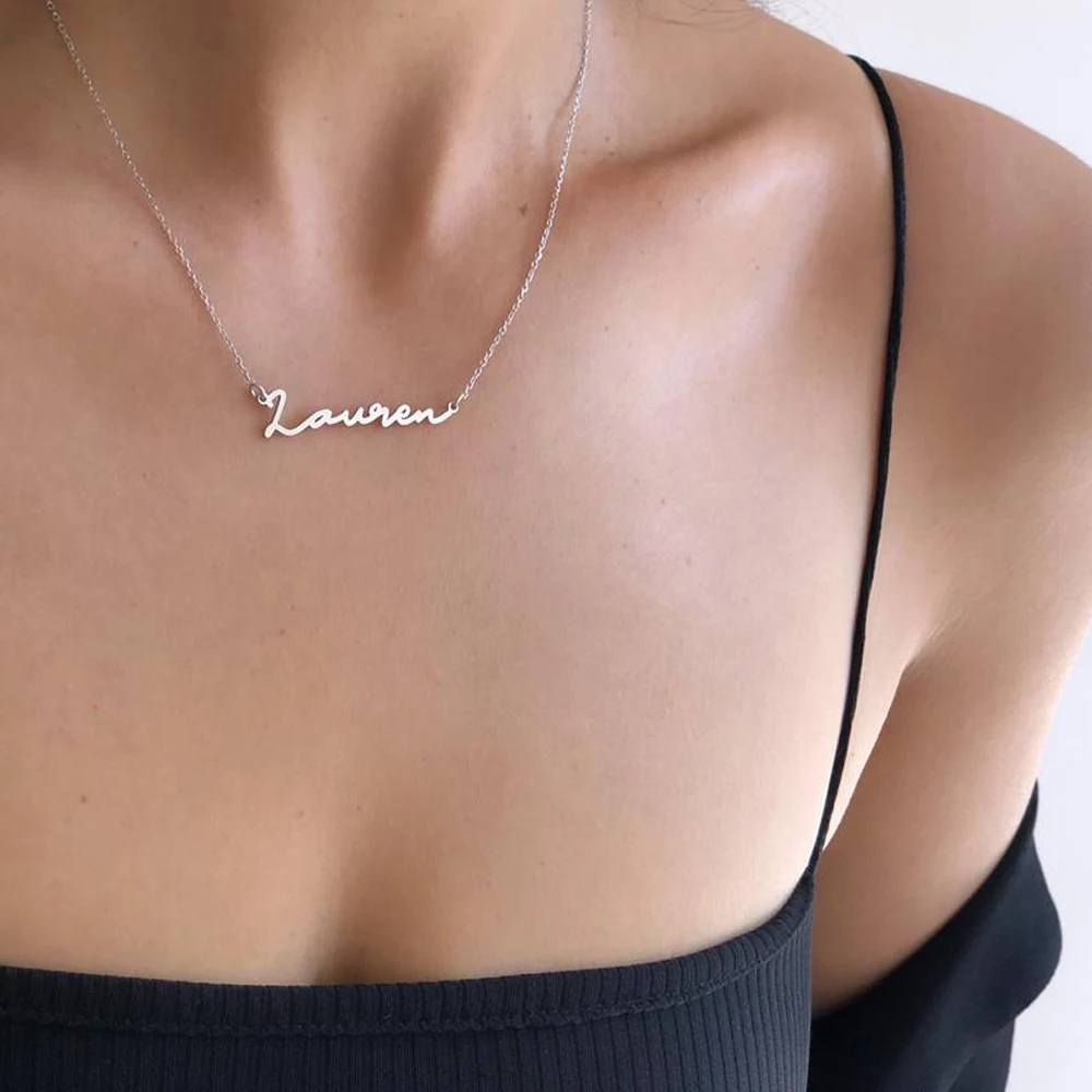 Top Trends: Personalized Custom Ladies Name Pendant Stainless Steel Necklace Charm Ladies Jewelry Necklace Birthday Party Christmas Gift Shoppable Styles