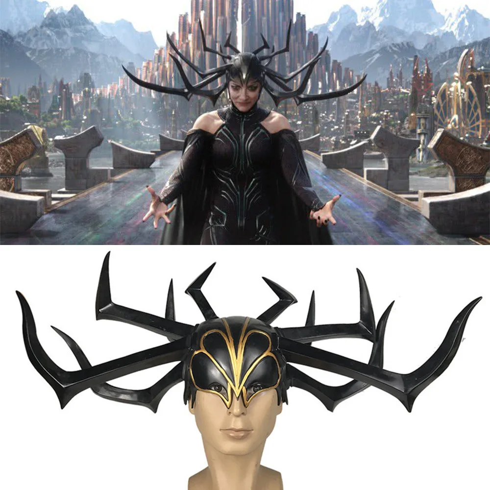 Top Trends: Movie Thor 3 HeLa Cosplay Headdress Death Goddess PVC Helmet Adult Women Men Halloween Party Performance Props Shoppable Styles