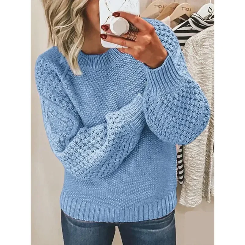 Top Trends: 2024 Spring Knitting Oversize Women Sweater White Long Sleeve Loose Warm Sweaters Female Winter Casual Trendy Ladies Clothes Shoppable Styles