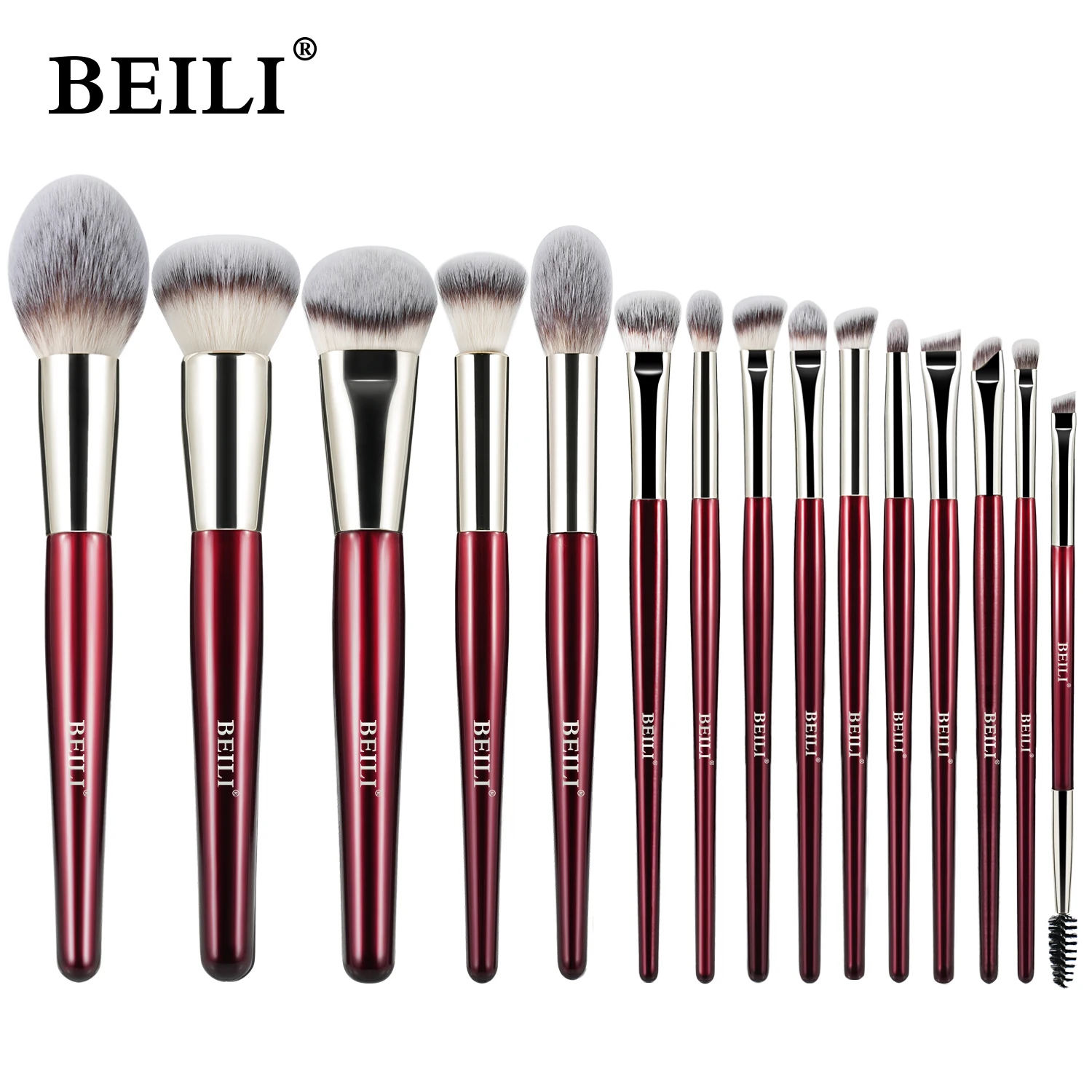 Top Trends: BEILI Soft 8 / 9 / 15 / 30Pcs Makeup Brushes Suitable For Foundation Powder Concealer Eyeshadow Eyebrow Eyelashes Eyeliner Brush Set Shoppable Styles