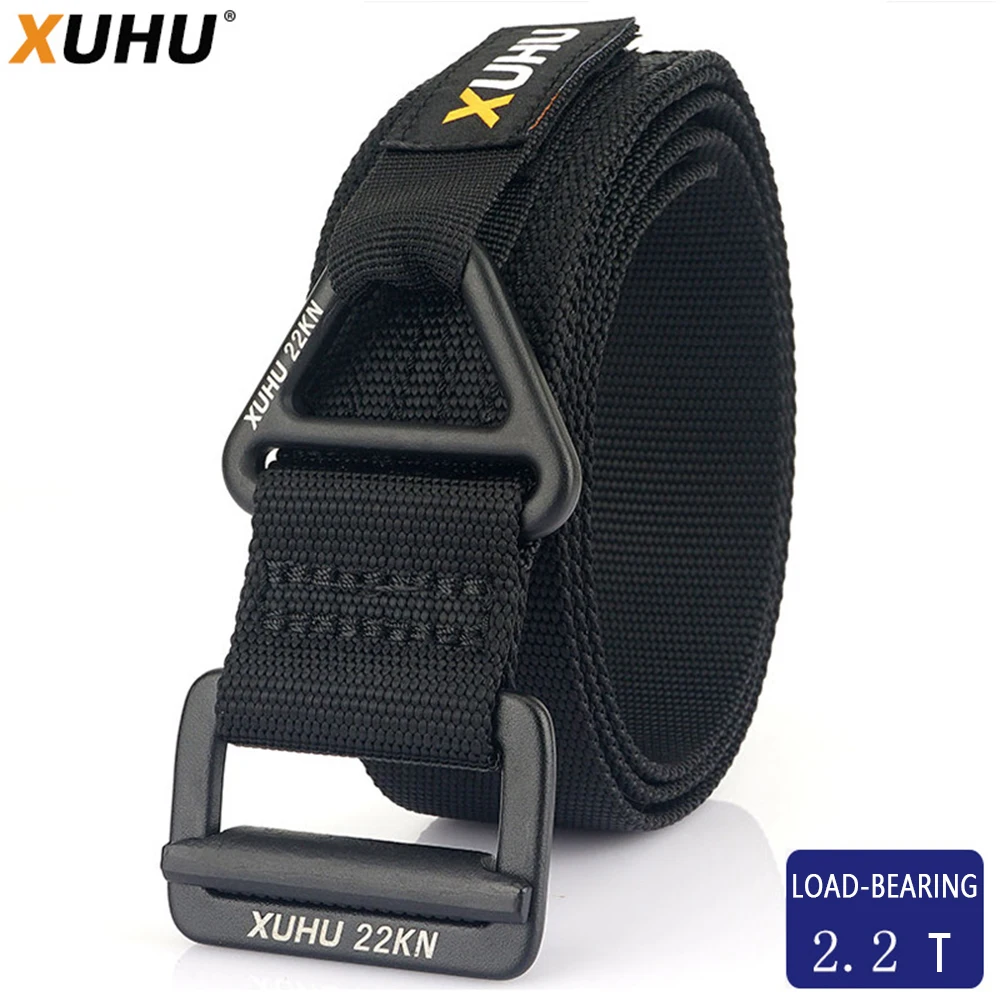 Top Trends: XUHU Army Style Combat Belt Quick Release Tactical Belt Fashionable Black Men' Military Belt Outdoor Fire Load Bearing Belt 2.2t Shoppable Styles