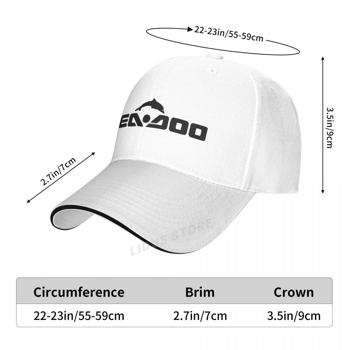 Top Trends: Sea Doo Baseball Caps Unisex Print Casual Seadoo Moto Hats Cotton Adjustable Shoppable Styles - Image 3