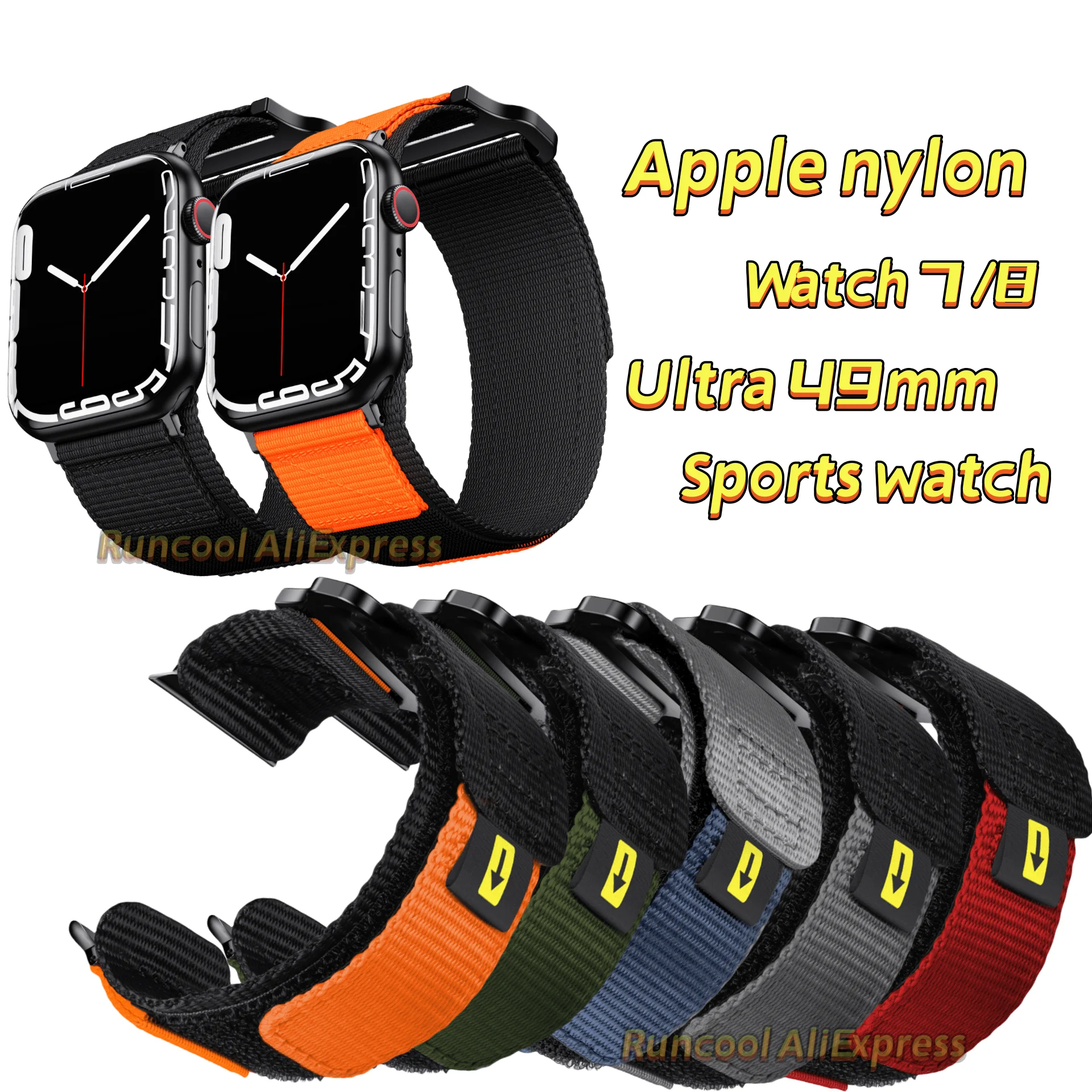 Top Trends: Nylon Sports Belt Compatible With Apple Watch 9 / 8 / 7 / 6 / 5 / 4 / 3 / 2 / 1 / SE / Ultra Nylon Woven Belt For IWatch 49mm 45mm 44mm 42mm 41mm Shoppable Styles