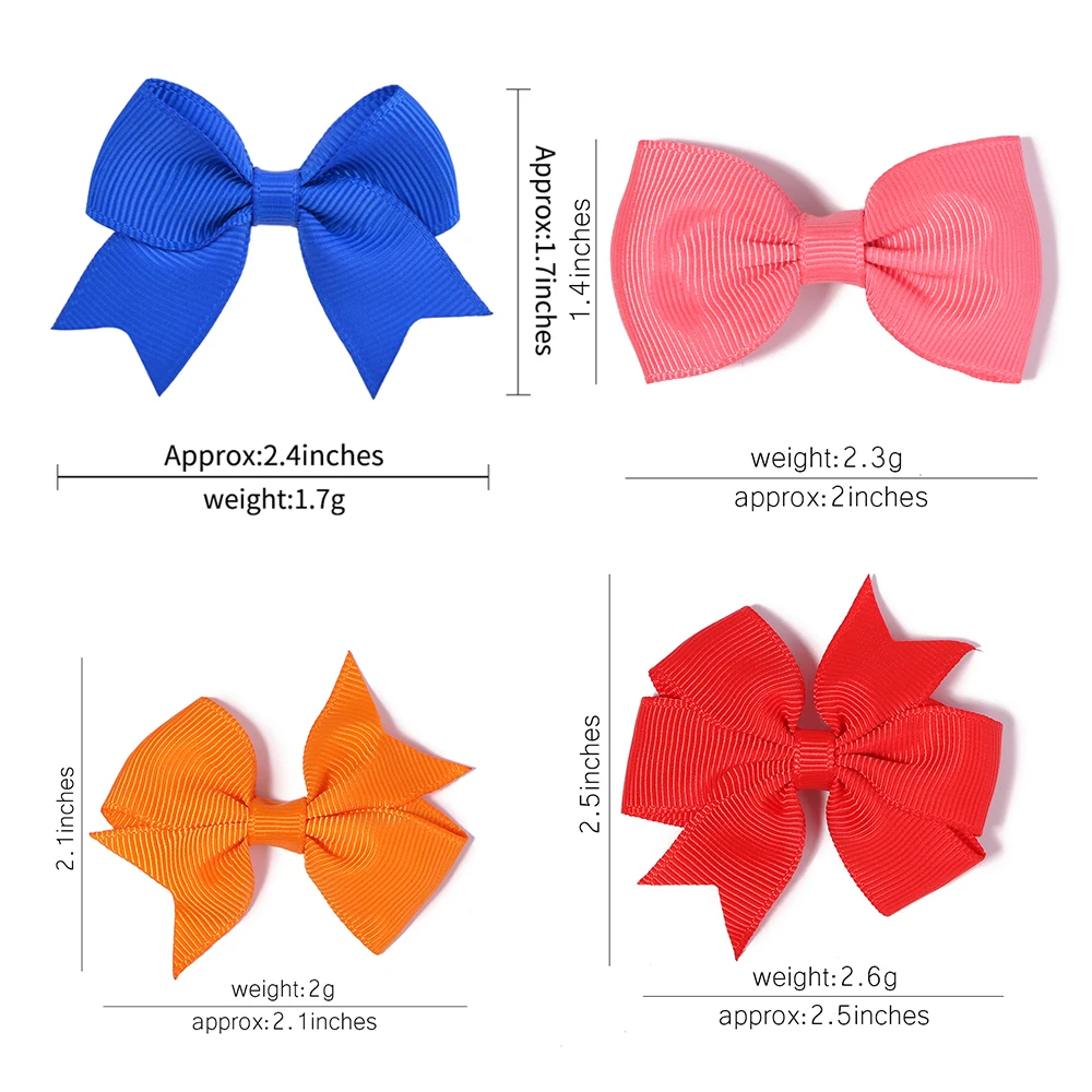 Top Trends: 10 / 20Pcs Cute Grosgrain Ribbon Bowknot Hair Clips For Girls Colorful Bows Clip Hairpin Barrettes Headwear Kids Hair Accessories Shoppable Styles - Image 4