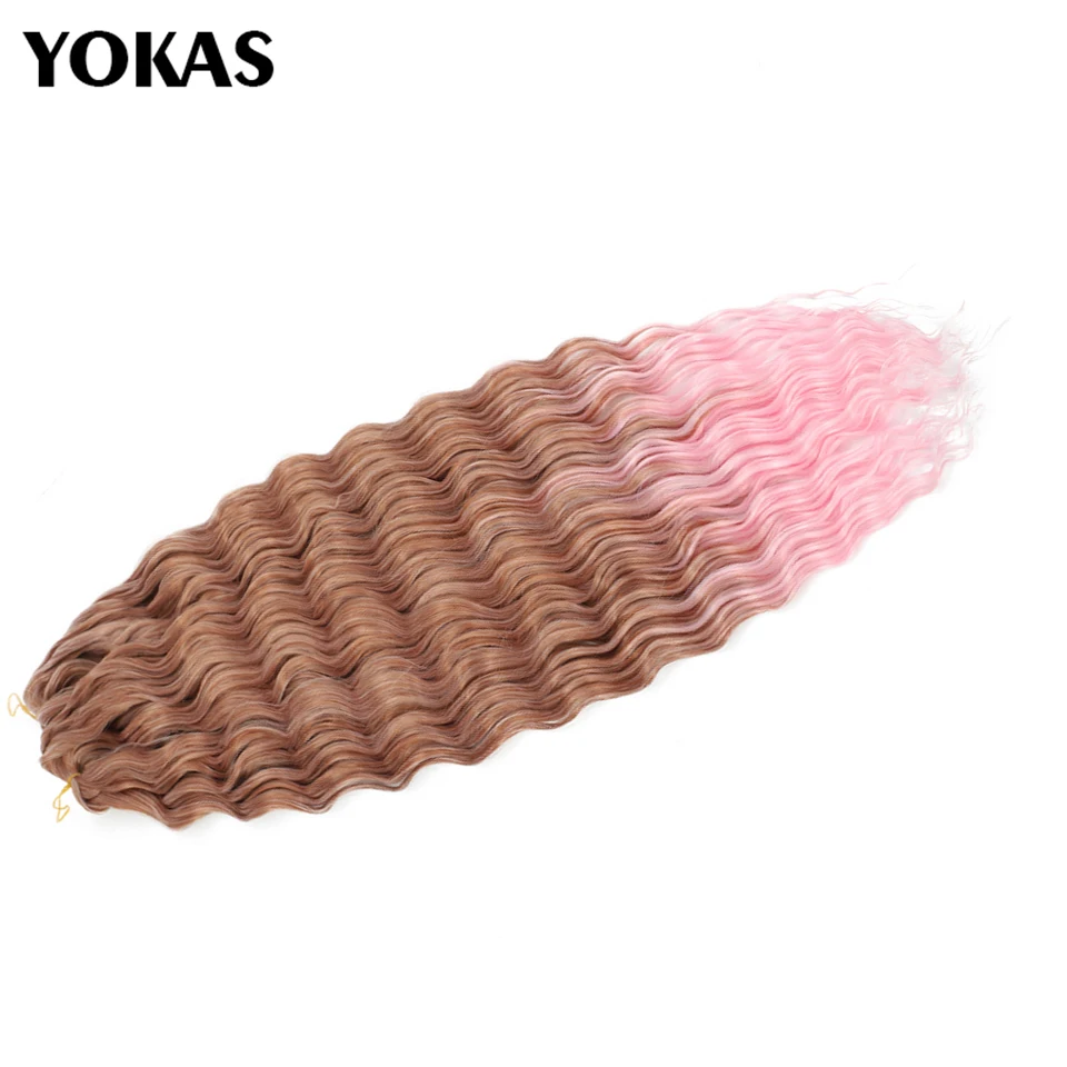 Top Trends: Crochet Hair Afro Culs Ariel Deep Wave Twist Synthetic Afro Curls Crochet Braid Ombre Braiding Hair Extensions For Women YOKAS Shoppable Styles