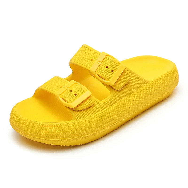 Top Trends: Summer EVA Slippers Women Cloud Thick Platform Outdoor Soft Beach Sandals Women Slides 2024 Korean Trend Design Yellow Pink Shoppable Styles