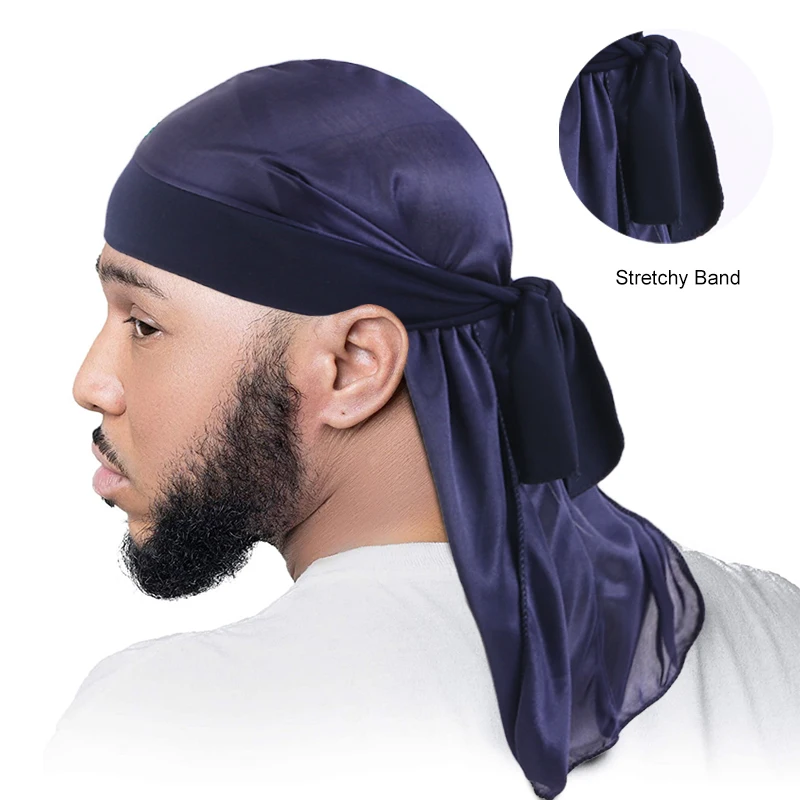 Top Trends: Men&#039;s Silky Durags Bandanas Turban Hat Stretchy Wigs Satin Doo Rag Durag Unisex Pirate Hat Men Hip Hop Headband Biker Headwrap Shoppable Styles