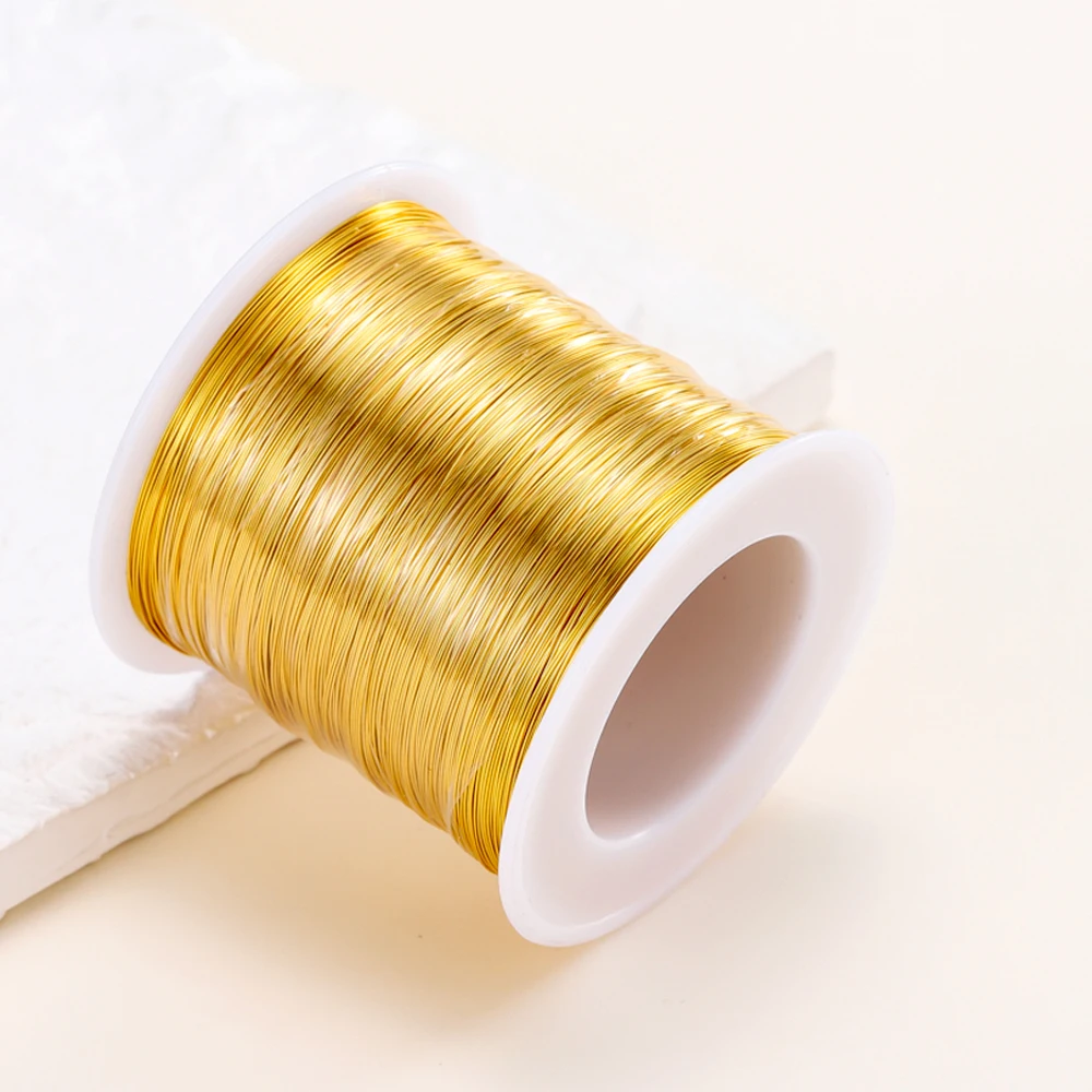 Top Trends: 18K Real Gold Plated Copper Wire For DIY Handmade Jewelry Making Supplies Jewellery Accessories Beads Materials Wire Wholesale Shoppable Styles