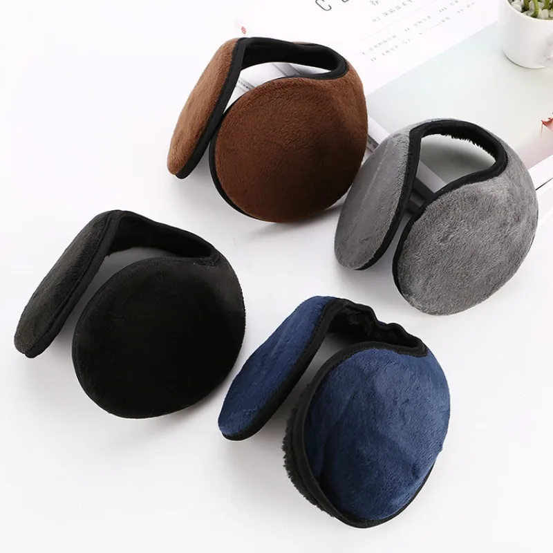 Top Trends: Winter Thicken Fur Earmuffs Men Women Velvet Ear Cover Cycling Skiing Outdoor Windproof Cold Weather Ear Protection Earmuffs Shoppable Styles - Image 2