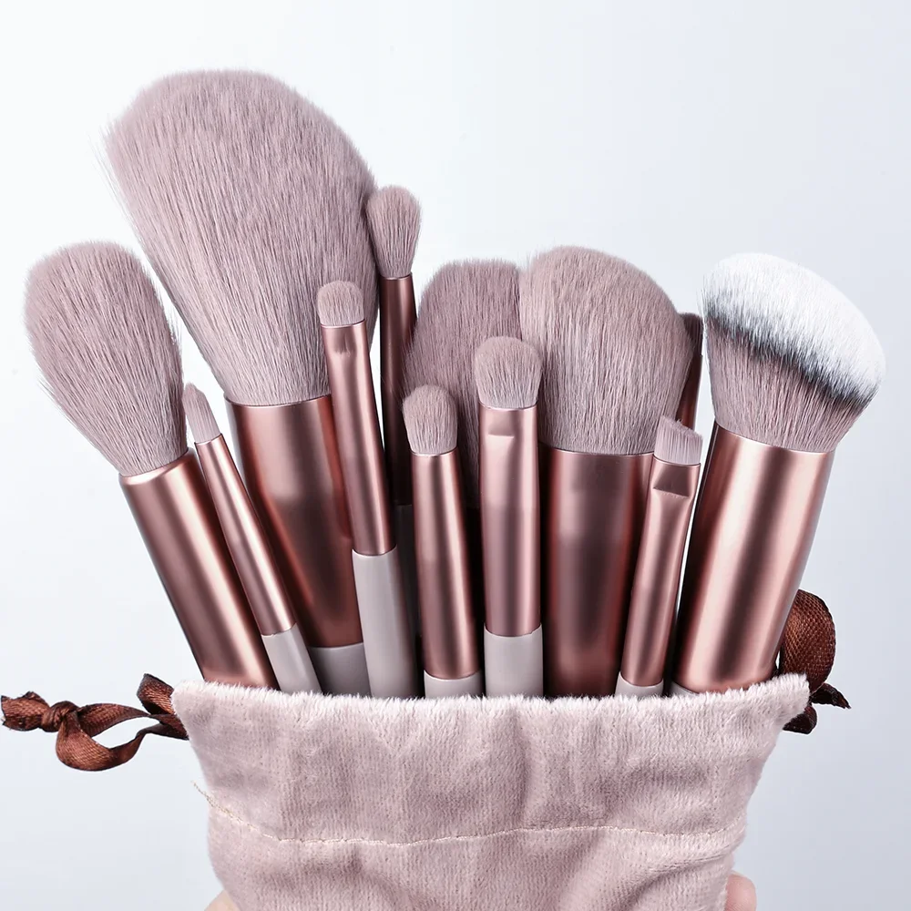 Top Trends: 13PCS Makeup Brushes Set Eye Shadow Foundation Women Cosmetic Brush Eyeshadow Blush Powder Blending Beauty Soft Makeup Tool Shoppable Styles