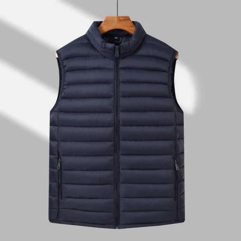 Top Trends: NEW Down Cotton Vest Boys' Light And Thin With Campshoulder Autumn Winter Men'S Coat Korean Fashion Handsome Youth Waistcoat Shoppable Styles - Image 5