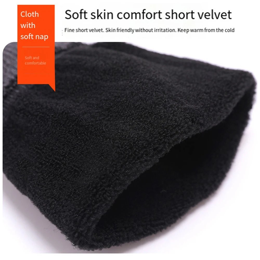 Top Trends: Knee Pads Winter Warm Leg Sleeves Thicken Long Tube Tootmuffs Comfortable Over Knee Leg Warmer Solid Color Leggings Cover Shoppable Styles - Image 5