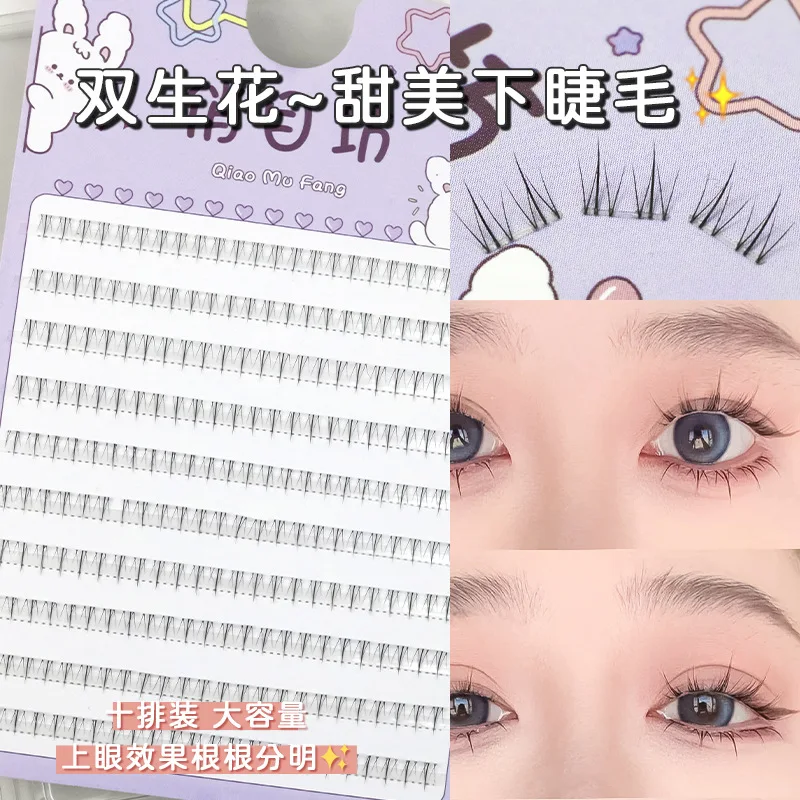 Top Trends: Sweet Lower Eyelashes 10 Rows With Large Capacity Transparent Fine Stem Fairy Lower Eyelash Makeup Products Shoppable Styles