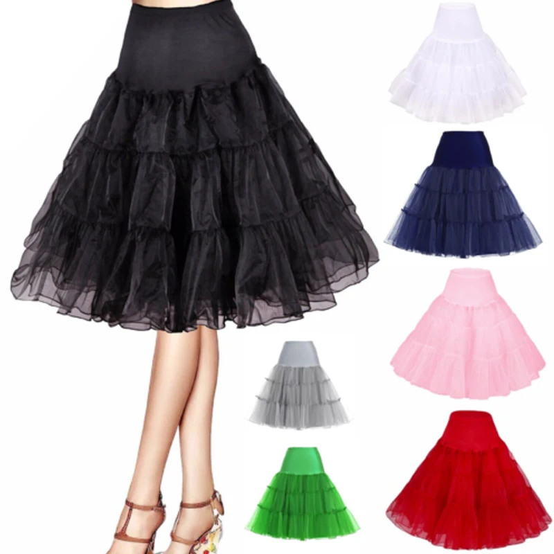 Top Trends: Vintage Short Tutu Petticoat Crinoline For Wedding Bridal Cosplay Petticoat For Wedding Dresses Underskirt Fancy Rockabilly Shoppable Styles