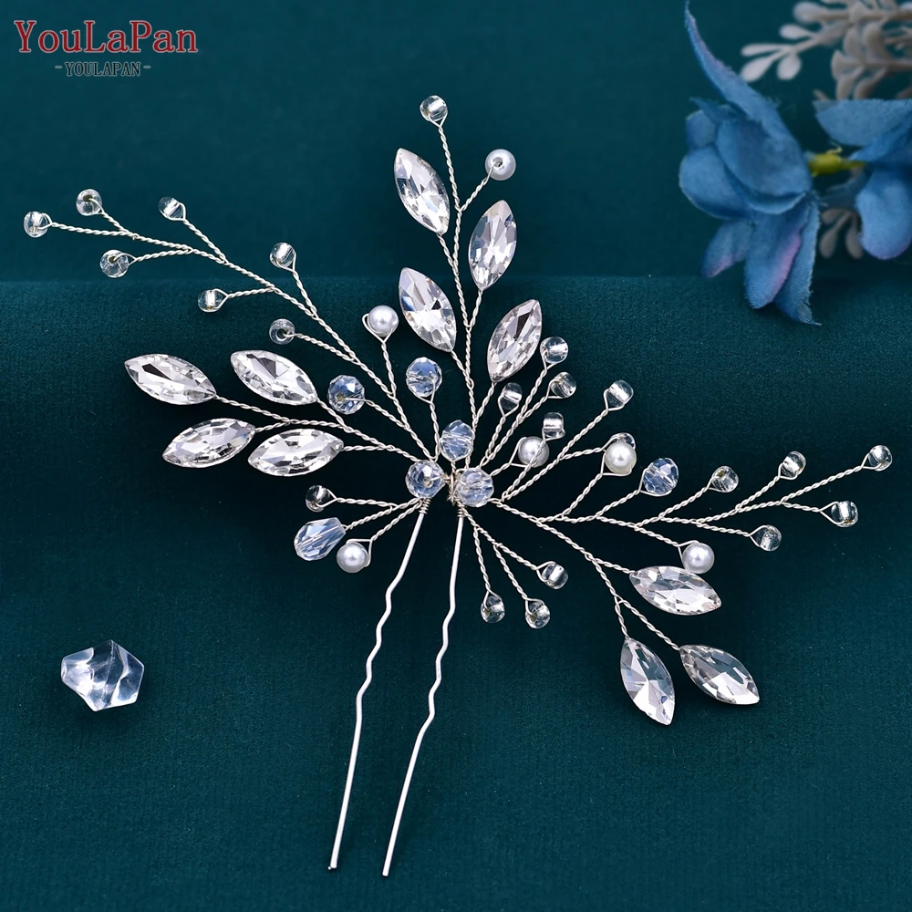 Top Trends: TOPQUEEN HP103-1 Bride Hair Jewelry Wedding Hairpin Woman Clips Wedding Headwear Bridal Hair Pins Wedding Hair Accessories Shoppable Styles - Image 3