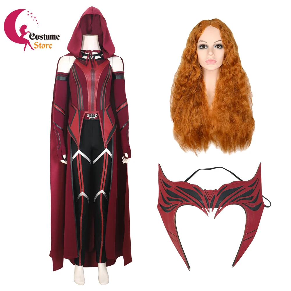 Top Trends: Wanda Maximoff Cosplay Scarlet Cosplay Witch Costume Outfits Halloween Carnival Suit Mask Custom Made Halloween Costume Shoppable Styles