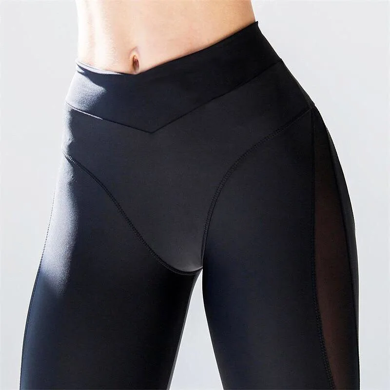 Top Trends: Leggings Women Sexy Pink Push Up Fitness Leggings Fashion Ladies Workout High Waist Black Mesh Spandex Leggings Pants Slim Shoppable Styles