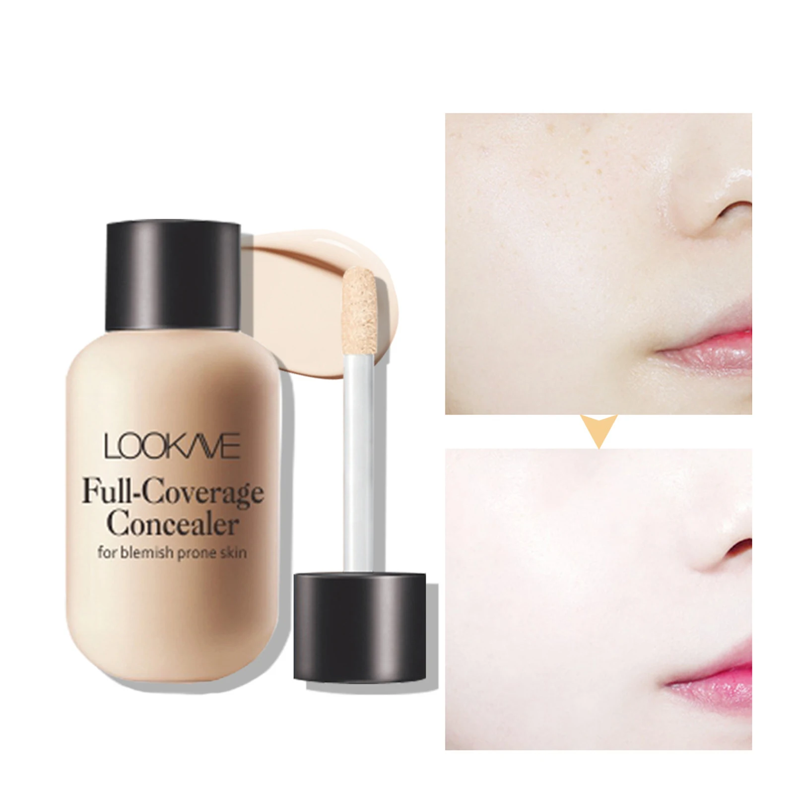 Top Trends: 3 Colors Liquid Concealer Waterproof Matte Full Coverage Acne Scars Dark Circles Foundation Whitening Lasting Makeup Cosmetics Shoppable Styles