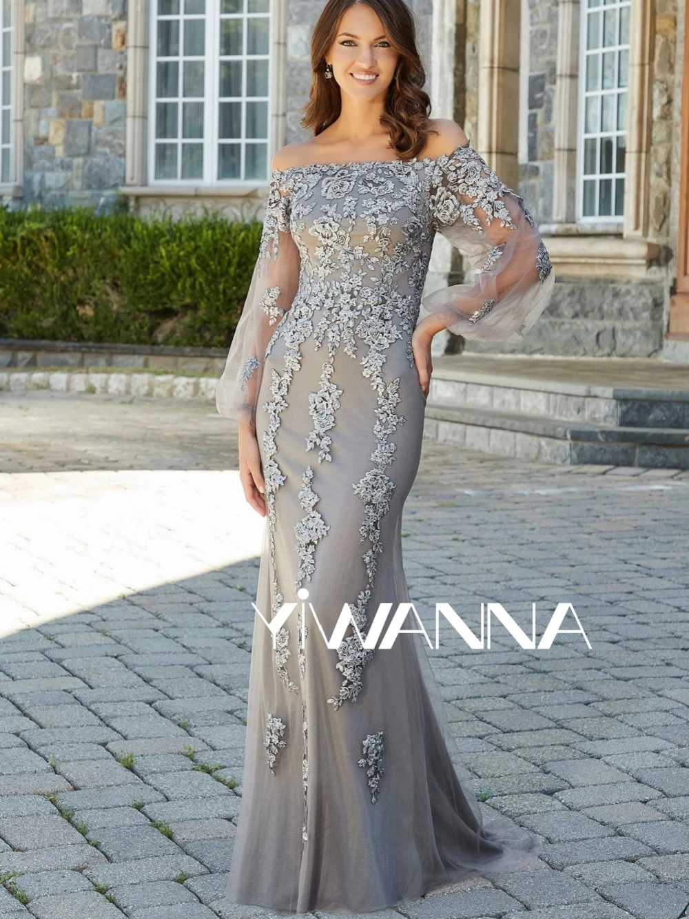 Top Trends: Graceful Off The Shoulder Mother Of The Bride Dress For Wedding Sparkly Sequins Appliques Prom Dresses Modest Long Evening Gown Shoppable Styles