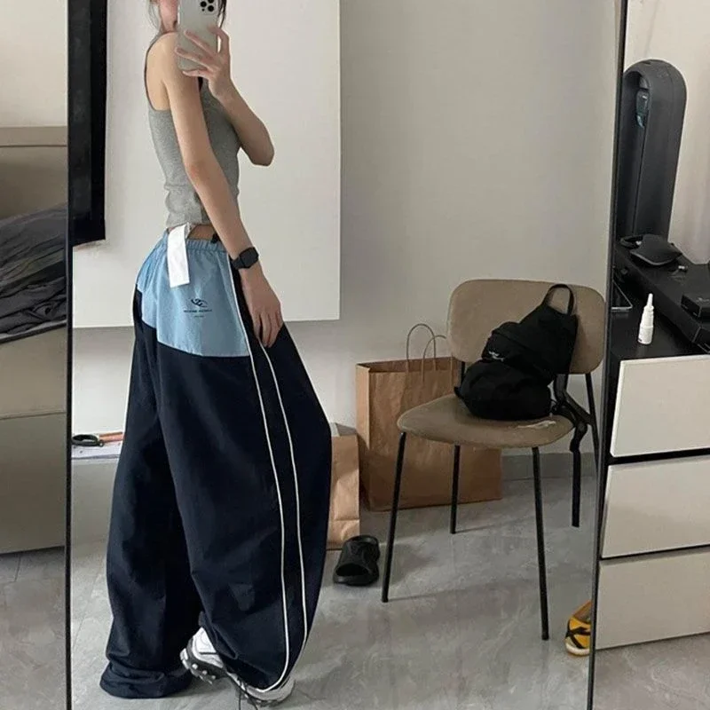 Top Trends: Deeptown Harajuku Parachute Cargo Pants Women Kpop Oversized Korean Y2k Streetwear Patchwork Trousers Jogging Sweatpants Hippie Shoppable Styles