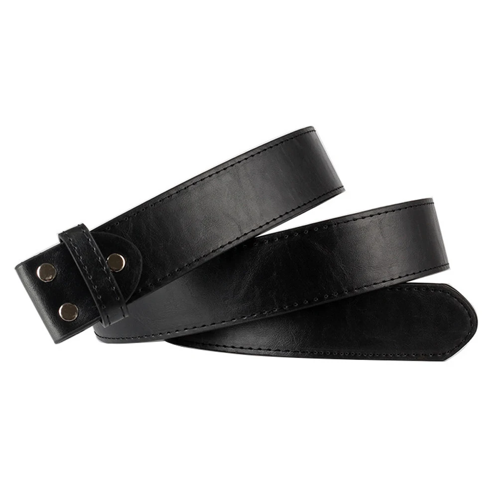 Top Trends: Fashion Screw PU Belt No Buckle Men Women Long Strap 3.8cm Shoppable Styles