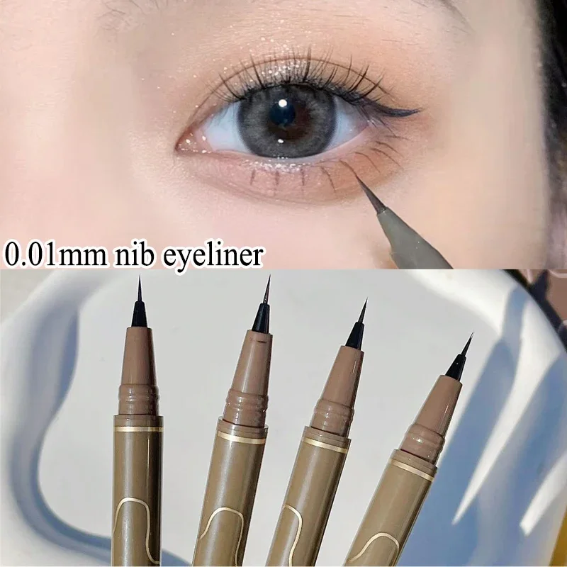 Top Trends: Waterproof Liquid Lying Silkworm Eyeliner Pen 4 Colors Matte Lasting Ultra-fine Lower Eyelash Pencil Quick Dry Cosmetic Makeup Shoppable Styles