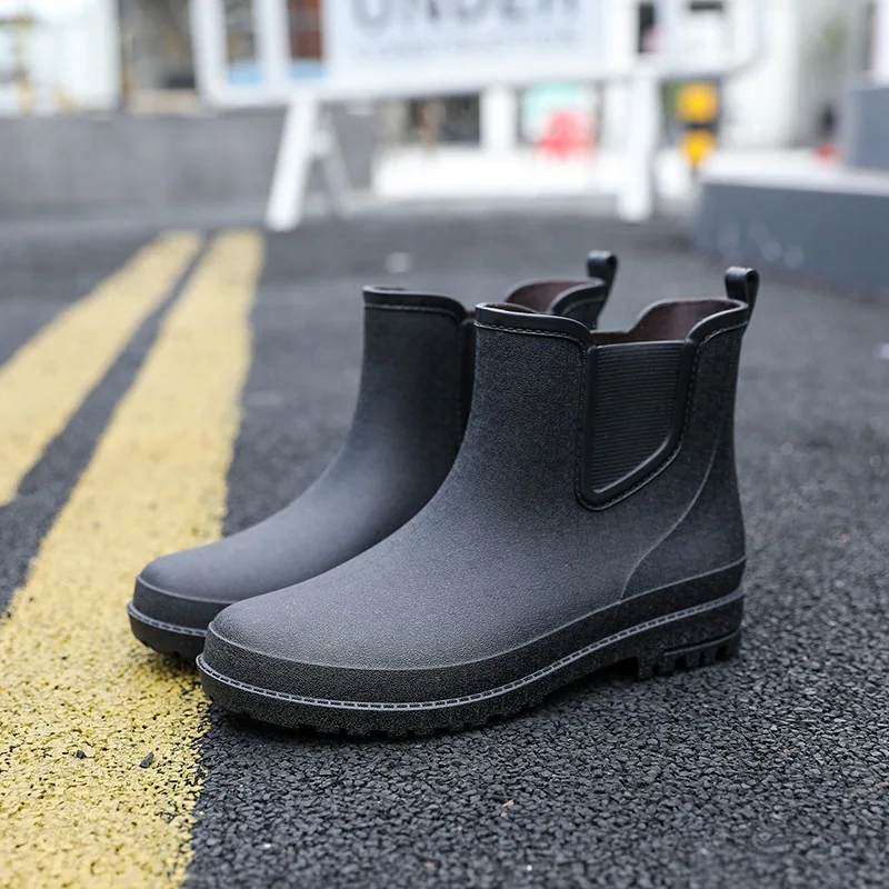 Top Trends: 2024 New Fishing Men's Short Tube Fishing Rain Boots Outdoor Rainy Waterproof Rubber Shoes Spring Comfortable Wading Water Boots Shoppable Styles