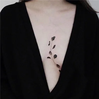 Top Trends: Waterproof Temporary Tattoo Sticker Black White Vines Design Body Art Fake Tattoo Flash Tattoo Chest Female Shoppable Styles