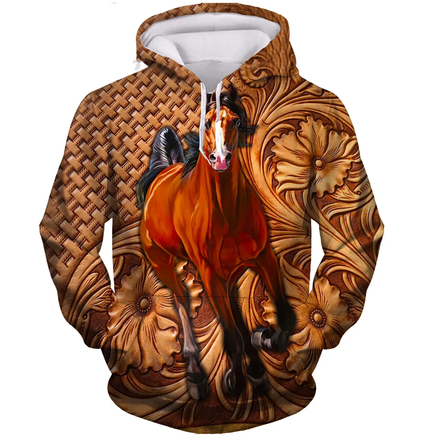 Top Trends: Horse 3D Printed Hoodies Men Women Casual Sweaters Ladies Pullover Cartoon Streetwear Long Sleeve Hooded Sweatshirts Sudaderas Shoppable Styles