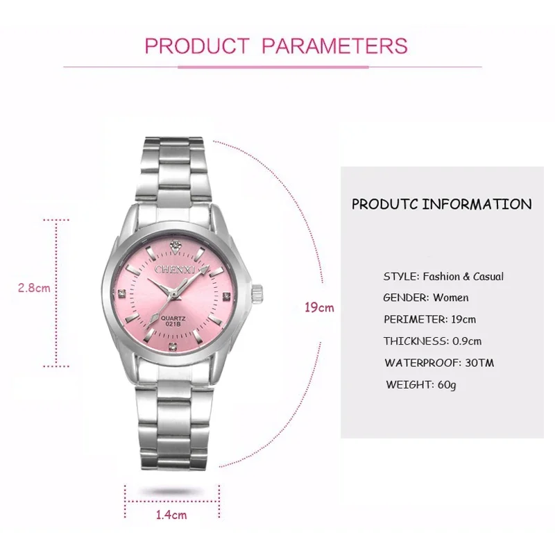 Top Trends: 6 Fashion Colors Brand Relogio Luxury Women's Casual Watches Waterproof Watch Women Fashion Dress Lady's Rhinestone Watch 2024 Shoppable Styles - Image 5