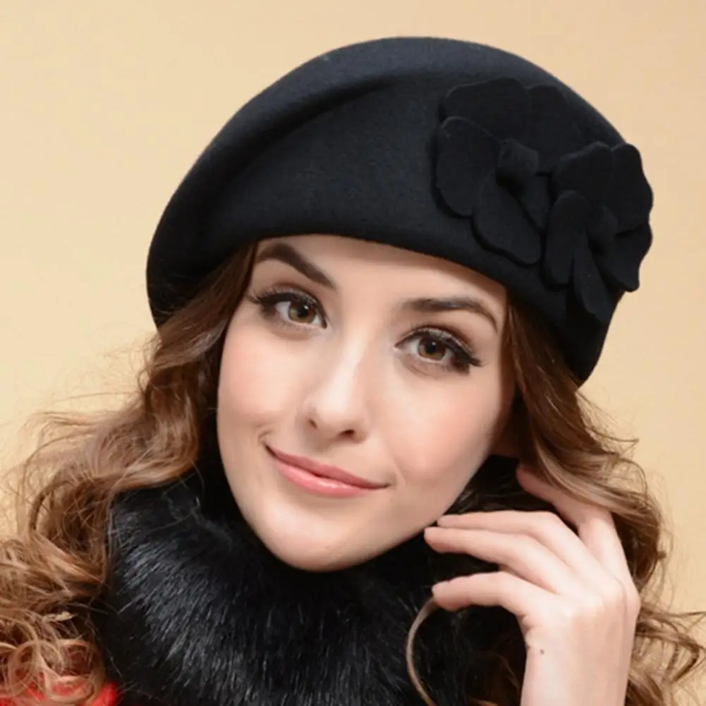 Top Trends: Cold Resistant Felt Autumn Winter Women French Artist Cap For Dating Shoppable Styles