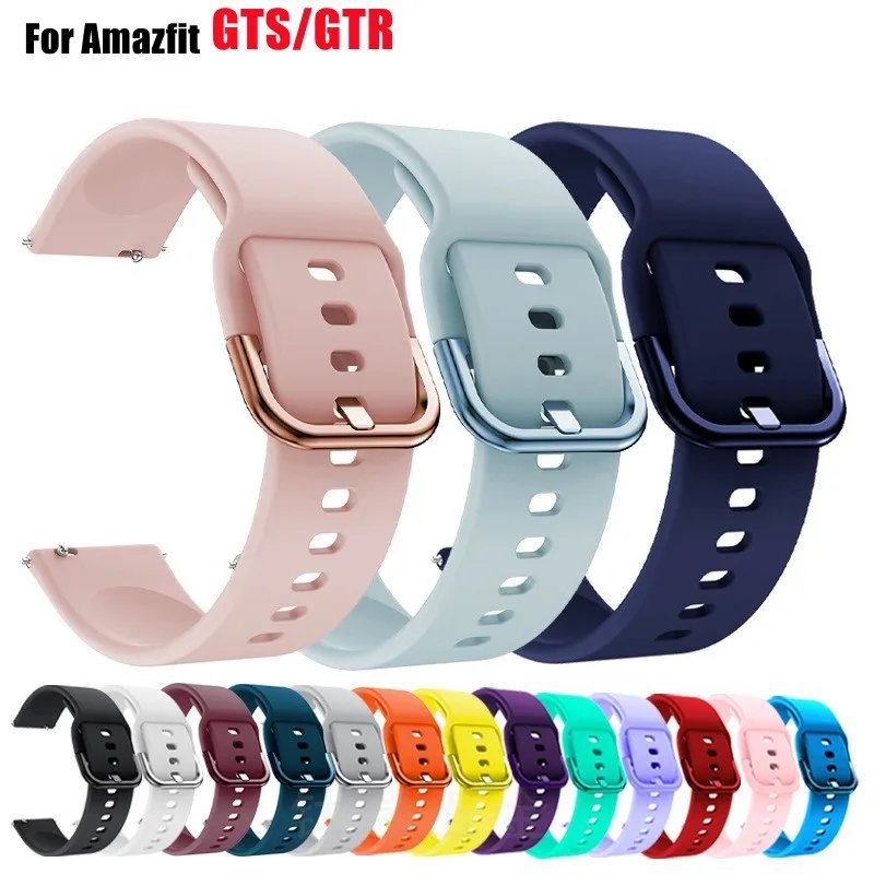 Top Trends: 20mm / 22mm Band For Amazfit GTS / 2 / 2e / 3 / 4 GTS2 Mini / GTR 4 / 3 / Pro / 47mm / GTR2 / 2e / stratos 2 / 3 Silicone Bracelet Amazfit Bip Watch Strap Shoppable Styles