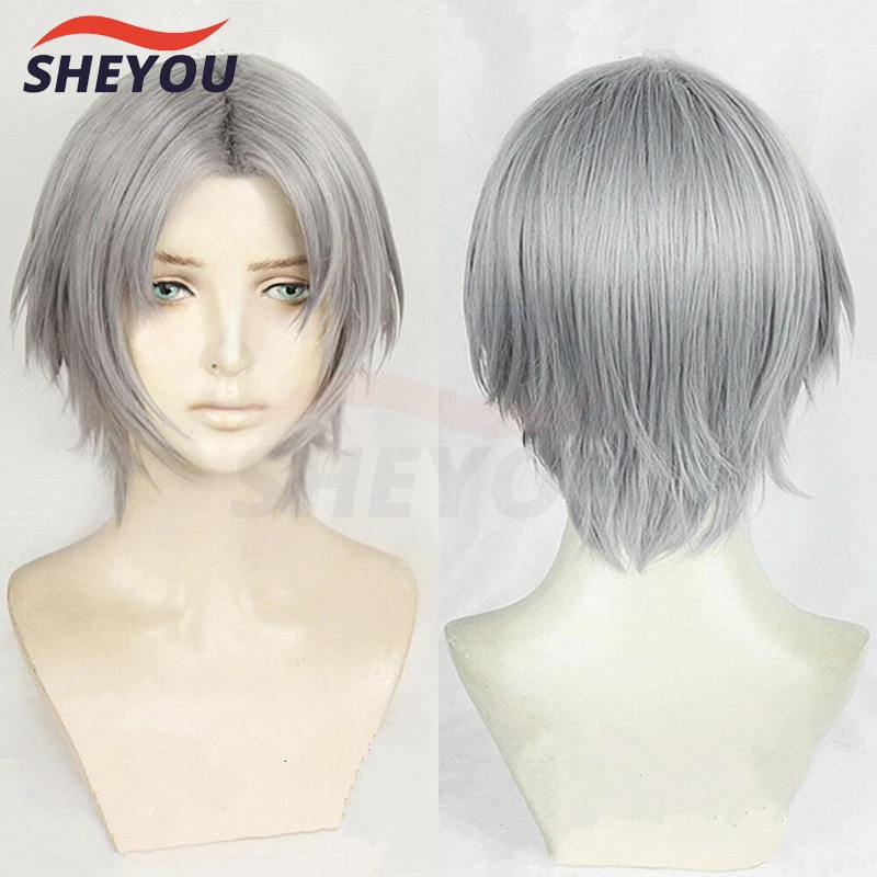 Top Trends: New Game Dante Cosplay Wig Short Silver Hair Heat Resistant Cosplay Costumes Halloween Cos Hair Wigs + Wig Cap Shoppable Styles - Image 2