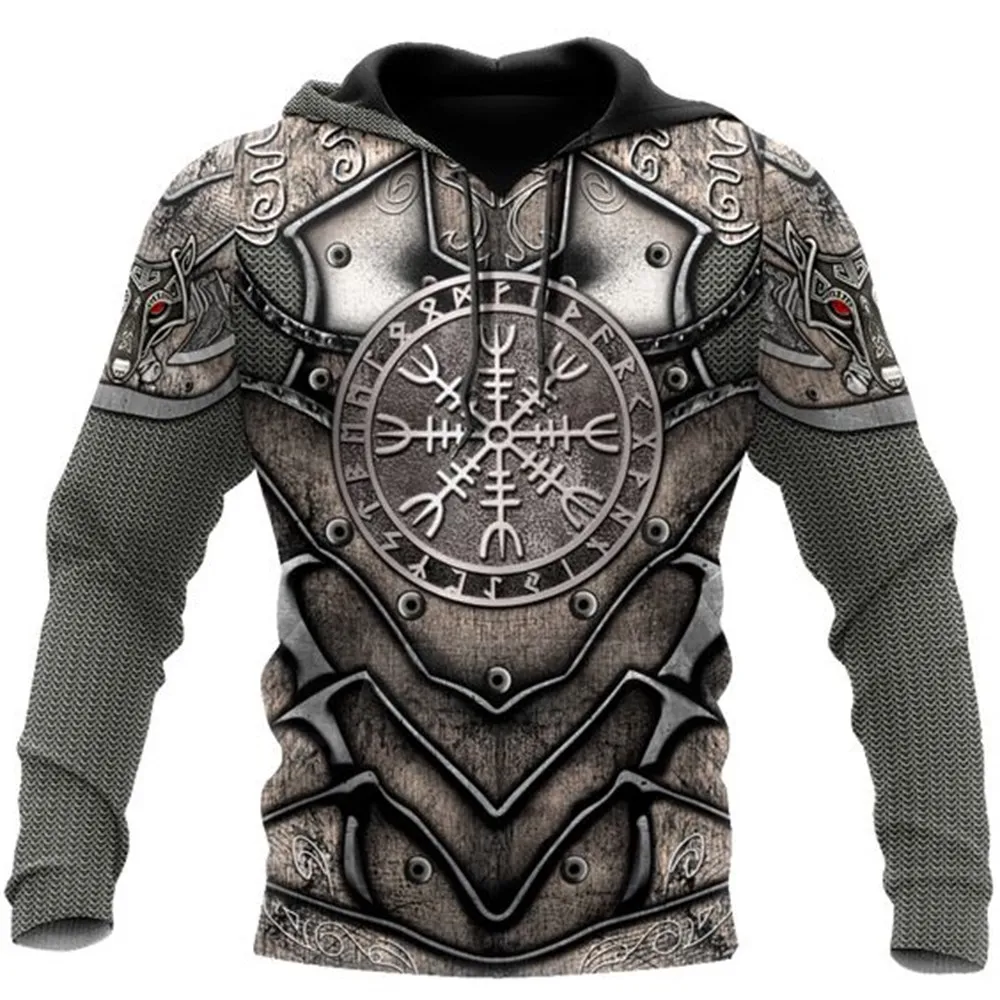 Top Trends: 2023 Fashion Nw Retro Men Hoodies Wolf And Dragon Tattoo 3D All Over Printed Mens Sweatshirt Unisex Vintage Long Sleeves Shoppable Styles - Image 4